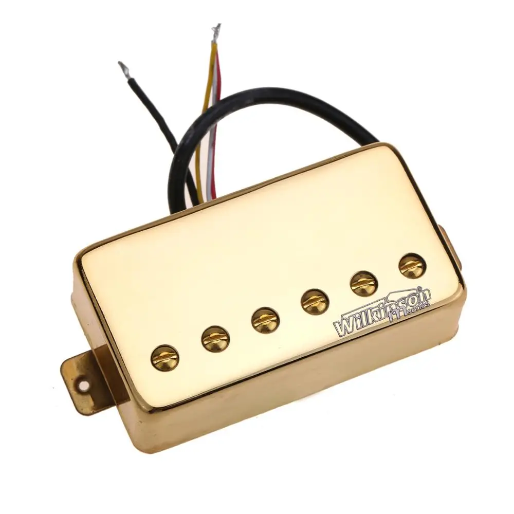 Pickup Ponte Humbucker Stile Paf Alnico 5 Tono Vintage Wilfreddy Per Chitarra Elettrica Stile Les Paul, Oro