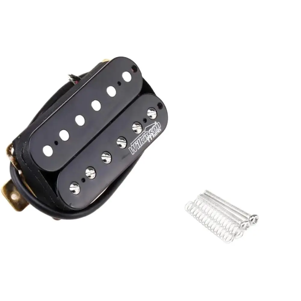 Wilkinson Vintage Tone Alnico V Overwrapped Open Style Humbucker Bridge Pickup Nero