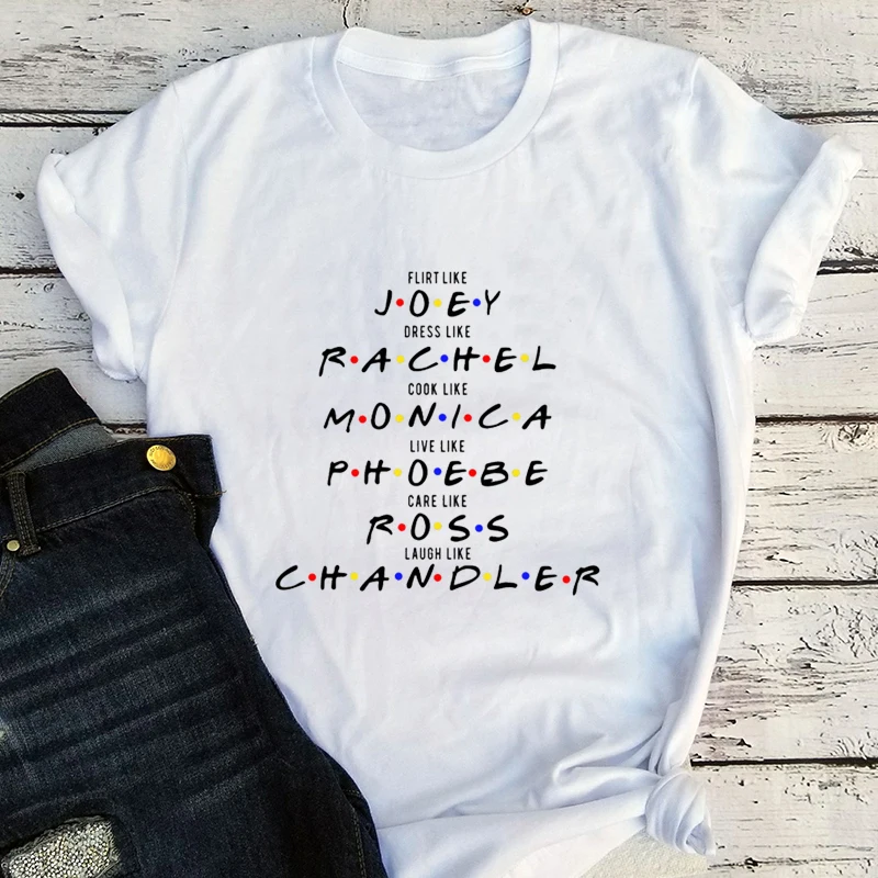 Cute Friends Member Name Funny Shirt Eat Cook Live Care Laugh Like T Shirts Men 90S Tv Show  Humor Tees Womens Clothing Xxl