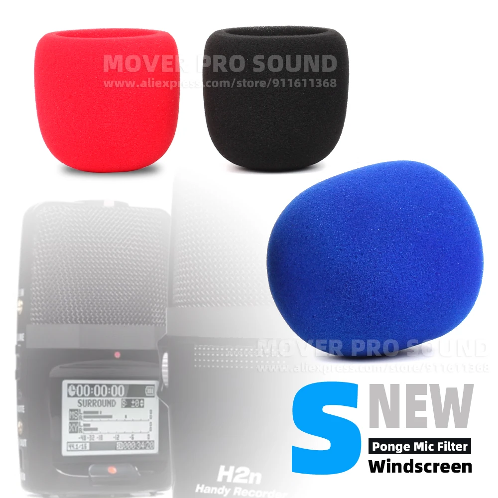 Parabrezza Microfono Spugna Schiuma Antivento Per Zoom H2N H 2 2N H2 N Registratore Schermo Antivento Mic Anti Pop Filtro Parabrezza