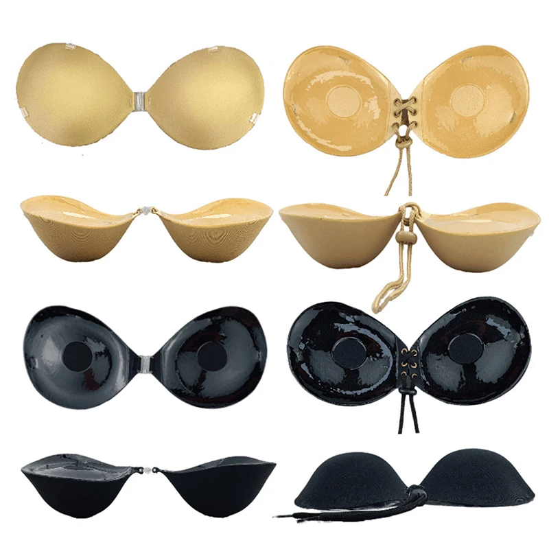5Cm Addensato Gathering Chest Sticker Reggiseno Invisibile Spesso Adesivo Per Seno In Silicone Abito Da Sposa Biancheria Intima Invisibile Sexy