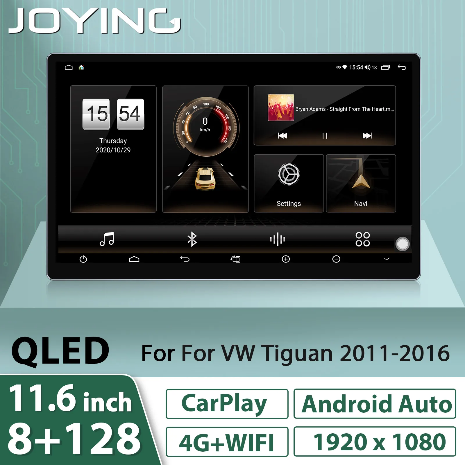 11.6 Pollici Autoradio Autoradio Unità Principale Stereo 1920*1080 Per Volkswagen Tiguan 2011-2016 Android Auto Carplay Plug And Play