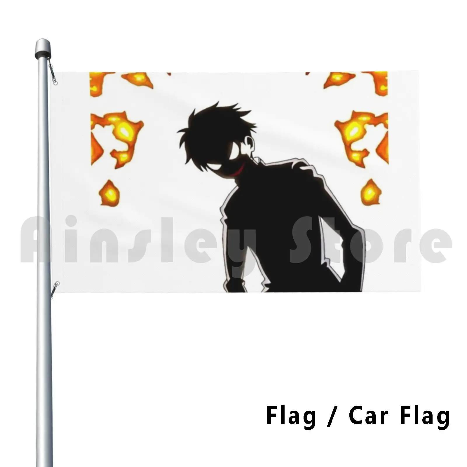 Shinra Demon Feet | Level 3 Fire Fighter Outdoor Decor Flag Car Flag 2736 Enen No Shouboutai Anime Fire Force