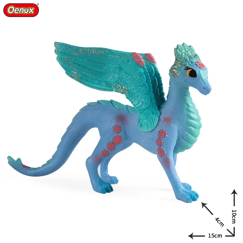 Simulazione Di Warcraft Demon Dragon Animal Plastic Toy Flower Dragon Flying Dragon Myth And Legend Dragon Children Toy Ornament