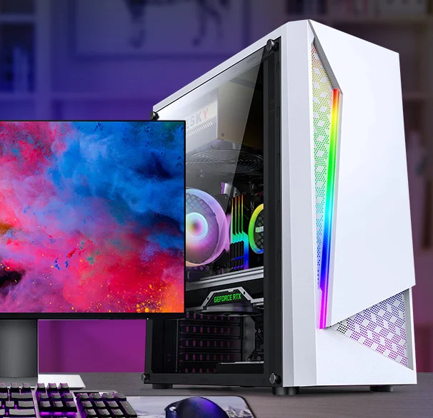 Aotesier Gaming Pc A8 7680Cpu 8G/16G Ram 500G Ssd Windows 10 Pro Key Assembly Machine Computer Desktop Da Gioco Economico Pc Gamer