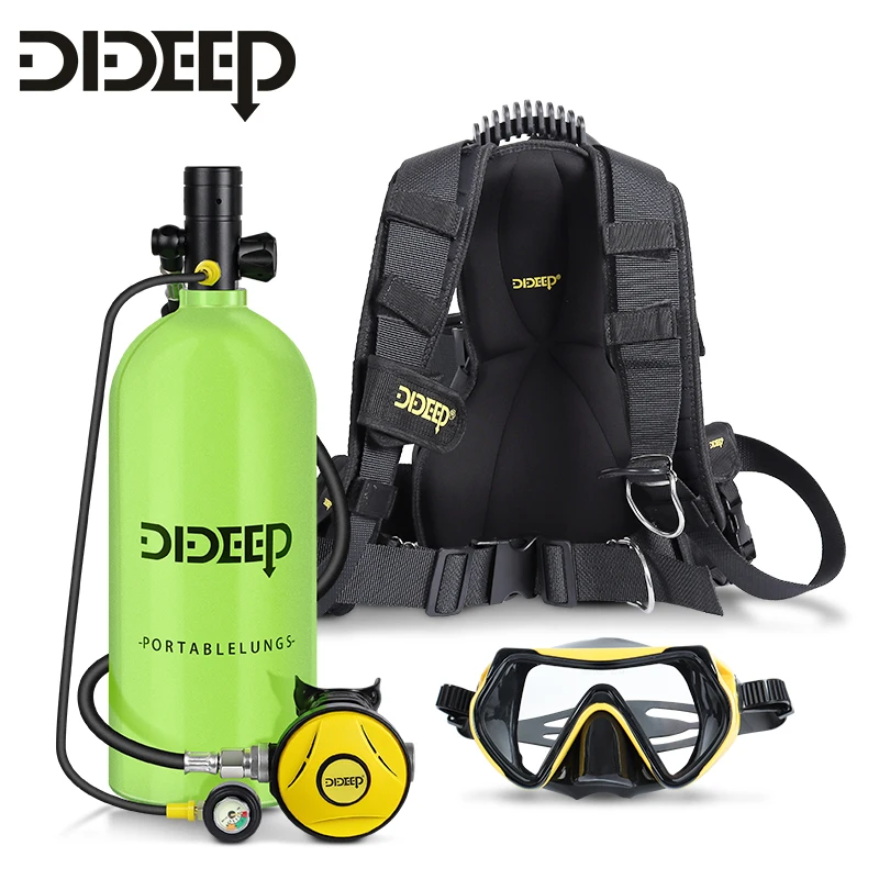 Dideep 3L Scuba Bombola Di Ossigeno Diving Rebreather Scuba Tank Doppie Spalline Scuba Diving Cylinder Kit