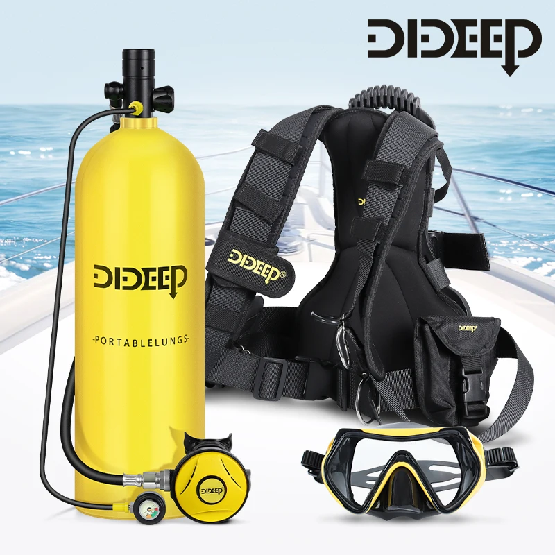 Dideep 4L Scuba Breathing Apparatus X7000 Kit Di Attrezzature Per Immersioni E Snorkeling Portatile Diving Rebreather