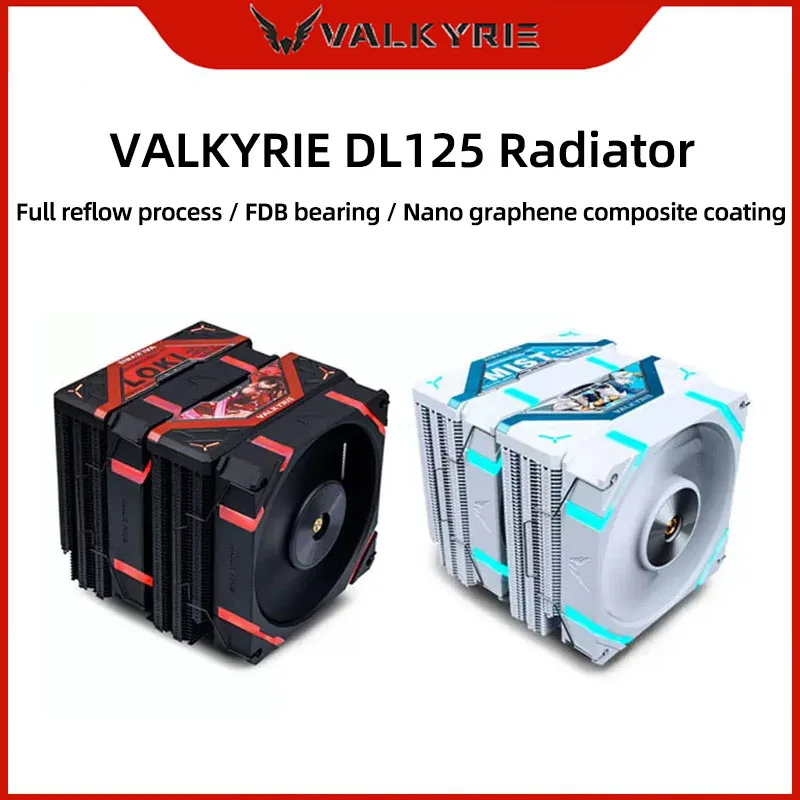 Valkyrie Dl125 Dual Tower Cooler Cpu Fan Argb Desktop Silent Computer Tower Raffreddato Ad Aria