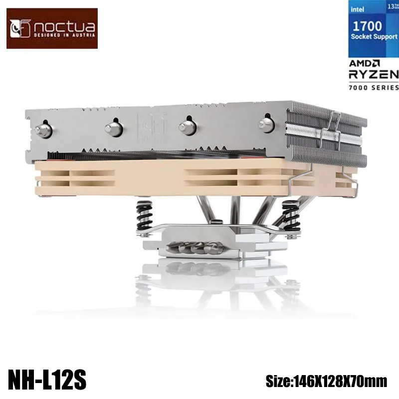 Nocura Nh-L12S Heat Sink12Cm Thin Fan Blow Down 4 Heat Pipe Radiatore Supporta Radiatore A Torre Multi-Piattaforma 1700/115X/Am4