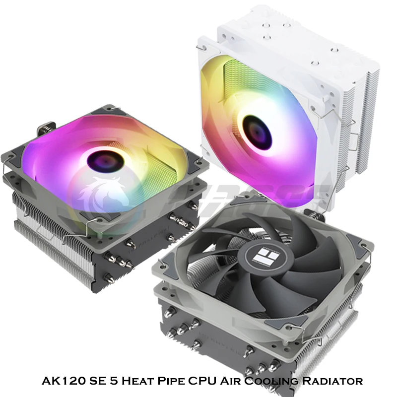 Thermalright Ak120 Se 5 Heat Pipes Cpu Cooler 4 Pin Pwm Rgb Pc Quiet Intel Lga 1700 2011 1200 1150 Amd Am4 Cpu Cooling Fan