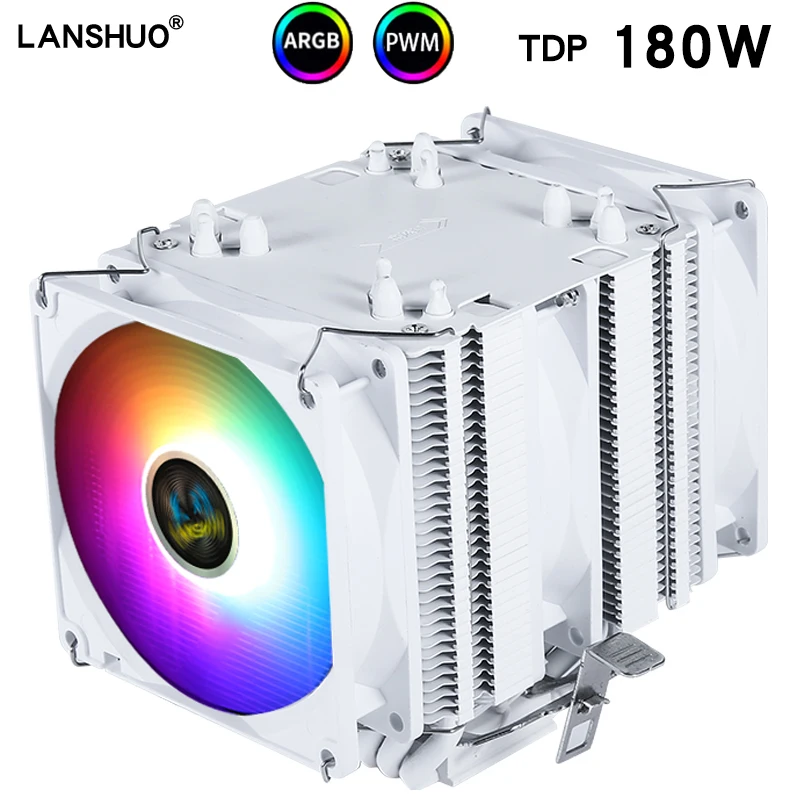Processore Lga X79 Intel Amd Cpu Cooler Rgb Dissipatore Di Calore Ventola Di Raffreddamento Della Cpu 4Pin 90Mm4 Heatpipe Radiatore Per 775 1151 1366 