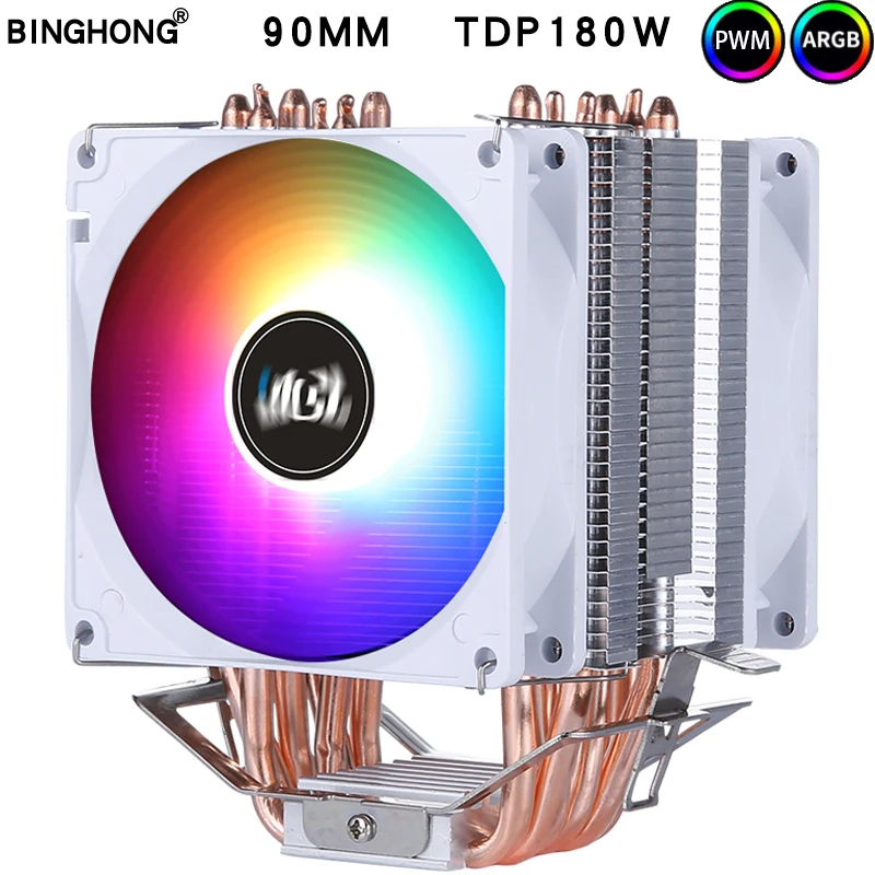 Cpu Cooler Pure Copper Heat Pipe Desktop 1200 1700 Sistema Di Raffreddamento 4Pin 90Mm Cpu Ventola Di Raffreddamento Amd Intel 2011 X79 X99 Cpu Dissip