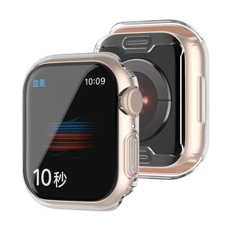 Custodia Protettiva Per Apple Watch Series 7 41Mm 45Mm Custodia Protettiva Per Paraurti In Tpu Morbido Per Accessori Iwatch Series 7