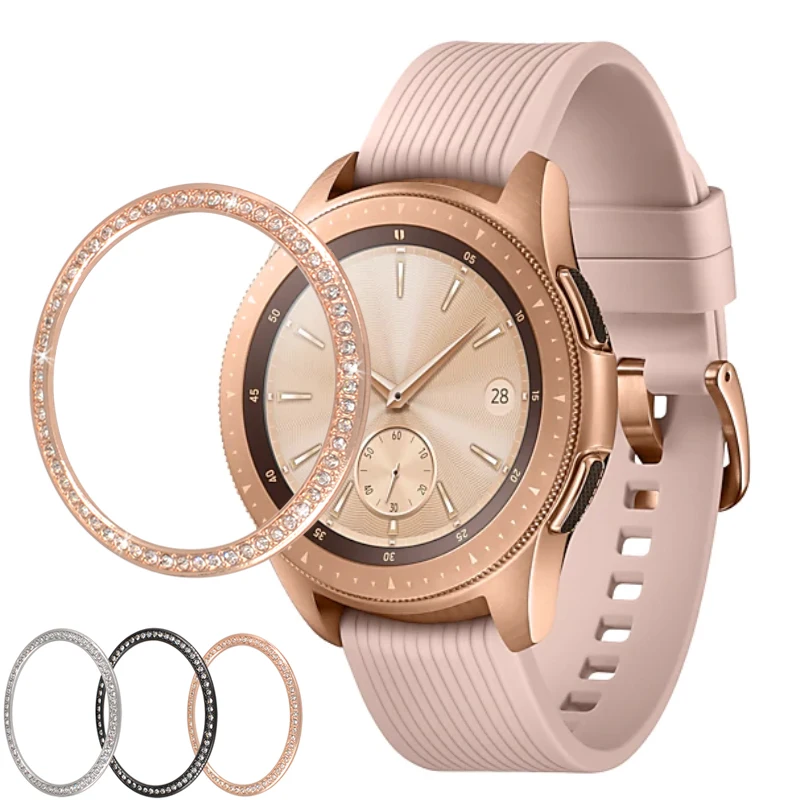 Fashion Bling Diamond Metal Bezel Frontier Smart Watch Cover Per Samsung Galaxy Watch 42Mm /Galaxy Watch 46Mm/Gear S3/Gear Sport