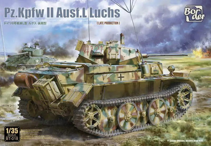 Bordo Bt-018 1/35 Bilancia Pz.Kpfw Ii Ausf.L Luchs Produzione Tardiva Model Kit
