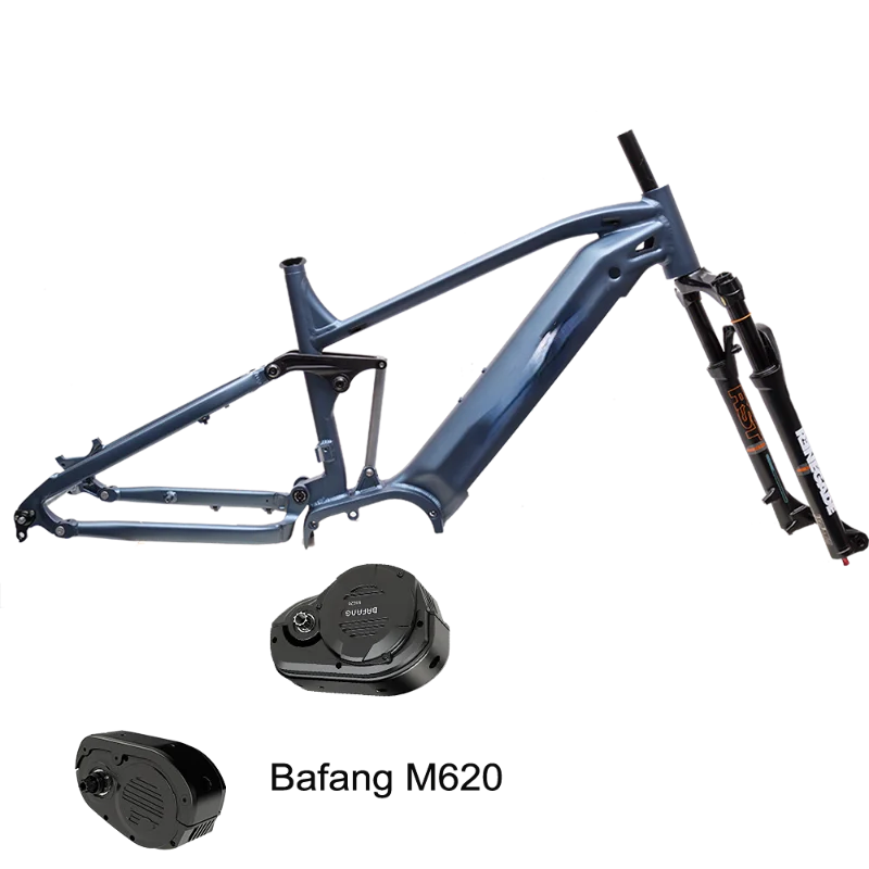 Emtb Full Suspension Middle Drive Telaio Ebike Telaio Bici Elettrica