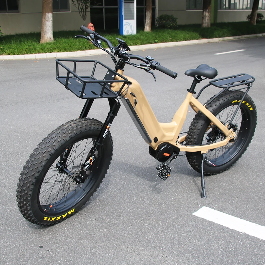 Preordina La Più Recente Mountain Bike Elettrica 48V 1000W Mid Drive Ebike Chopper Emtb Fat Bike Con Capacità 30Ah Batteria