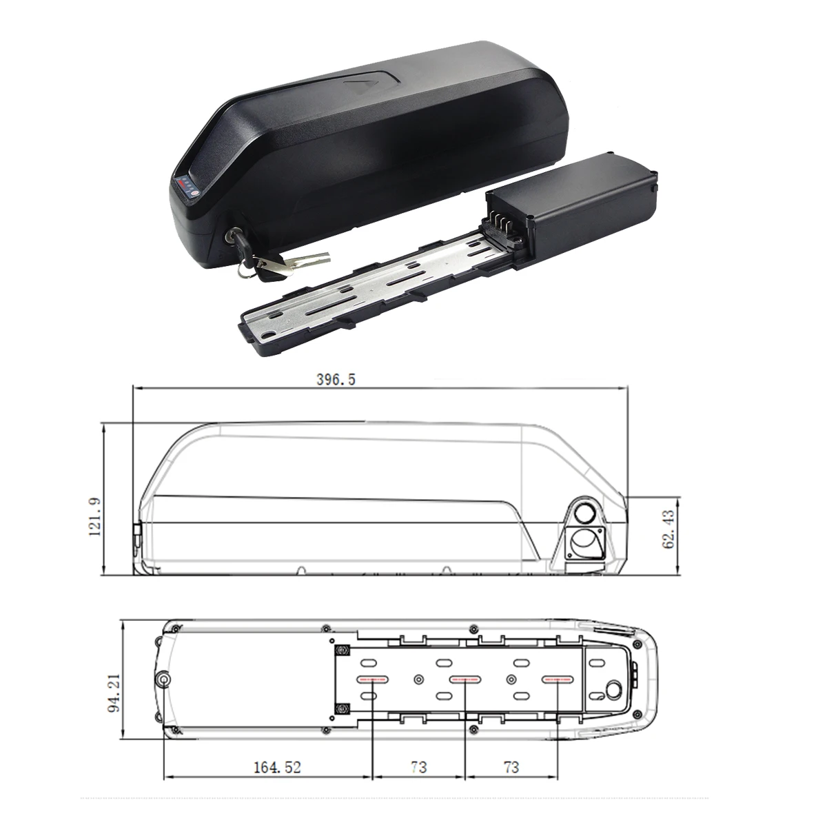 Batteria Per Bollitore Ridstar Q20 Hailong 48V 52V 17.5Ah 20Ah 21Ah Batteria Per Tubo Obliquo 250W 350W 500W 750W Sostituzione Della Batteria Emtb