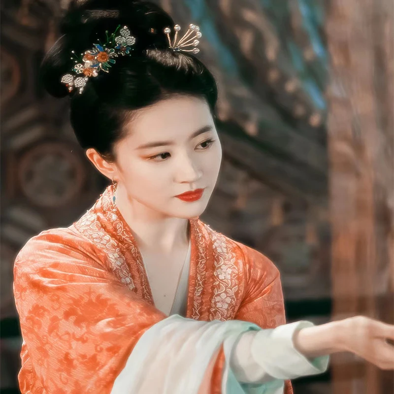 Dream Of Splendor Liu Yifei Splendido Ricamo Delicato Perline Costume Song Dynasty Stage Performance Cosplay Hanfu Dance