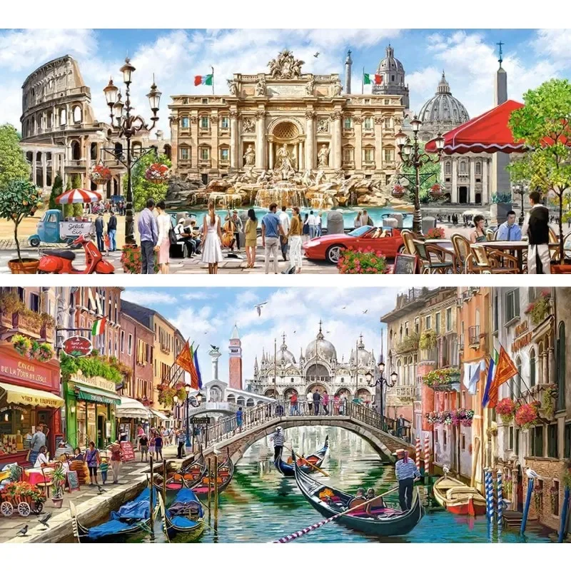 Kit Di Pittura Diamante Grande Fai Da Te Splendor Of Rome, Pittura Artistica Diamante Grande 5D Pride Of London, Charms Di Arti Del Diamante Pieno Di 