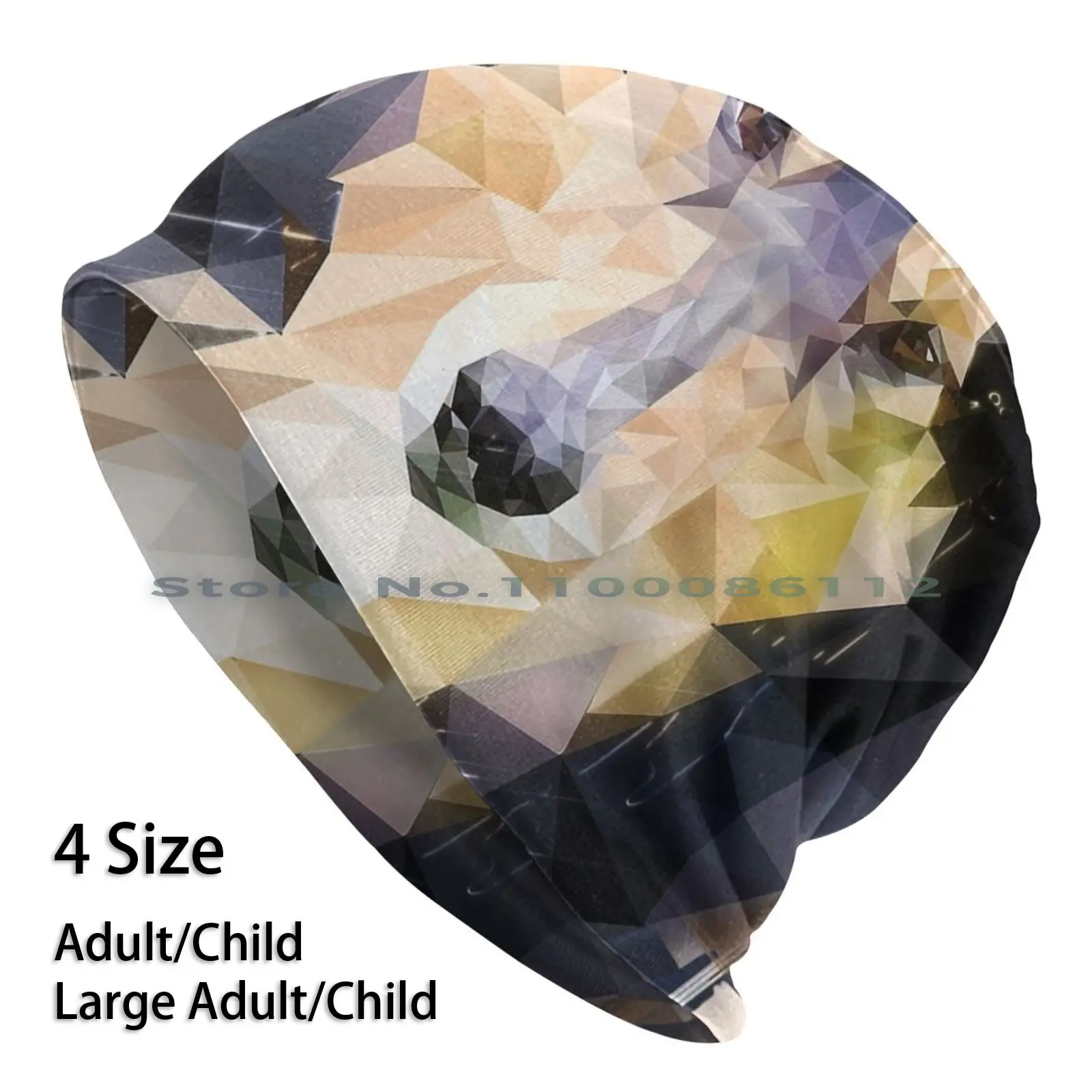 Berretti Collie ( Low Poly) Cappello Lavorato A Maglia Cane Lassie Canine Low Poly Color Animale Amico Astratto Ruvido Collie Brimless Cappello Lavora