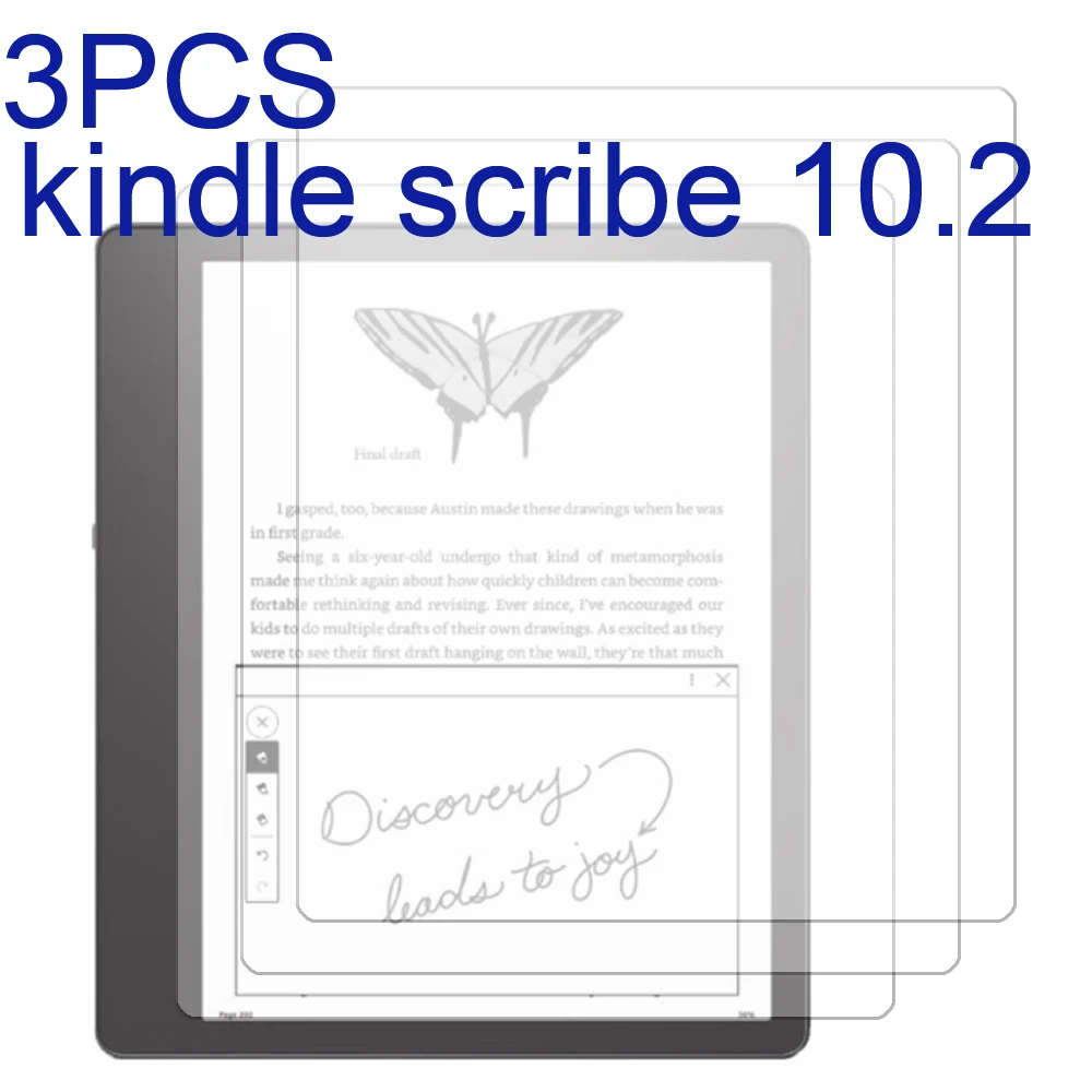 3Pcs Soft Pet Screen Protector Per Kindle Scribe 10.2 Ereader Ebook Reader Pellicola Protettiva