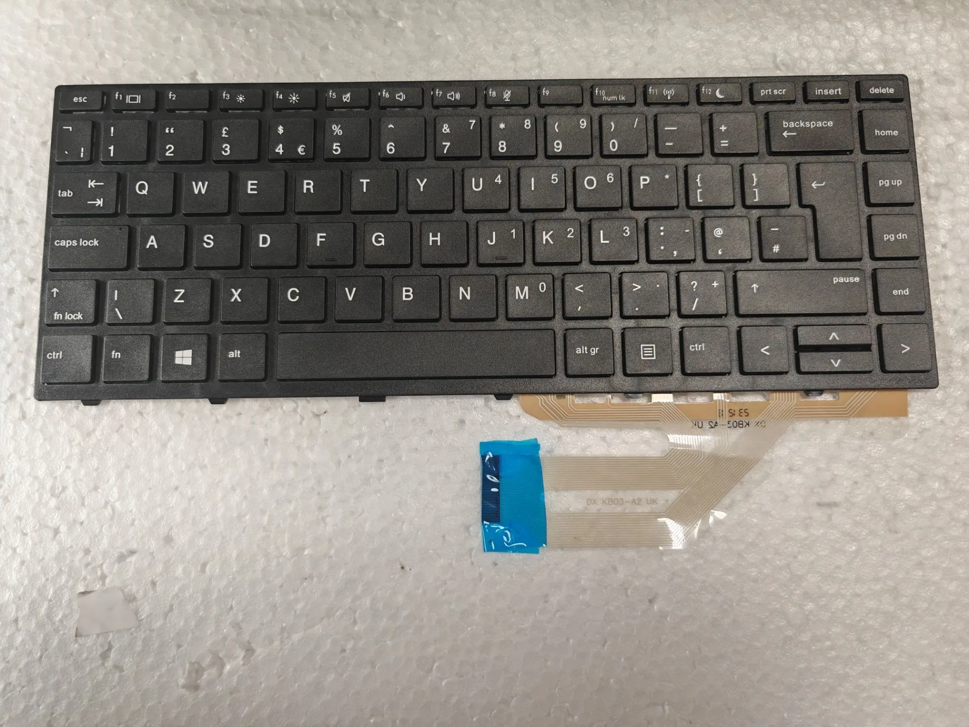 Tastiera Uk Per Hp Probook 430 G5 440 G5 445 G5 640 G4 640 G5 640 G5 645 G5 Cornice Nera Senza Retroilluminazione