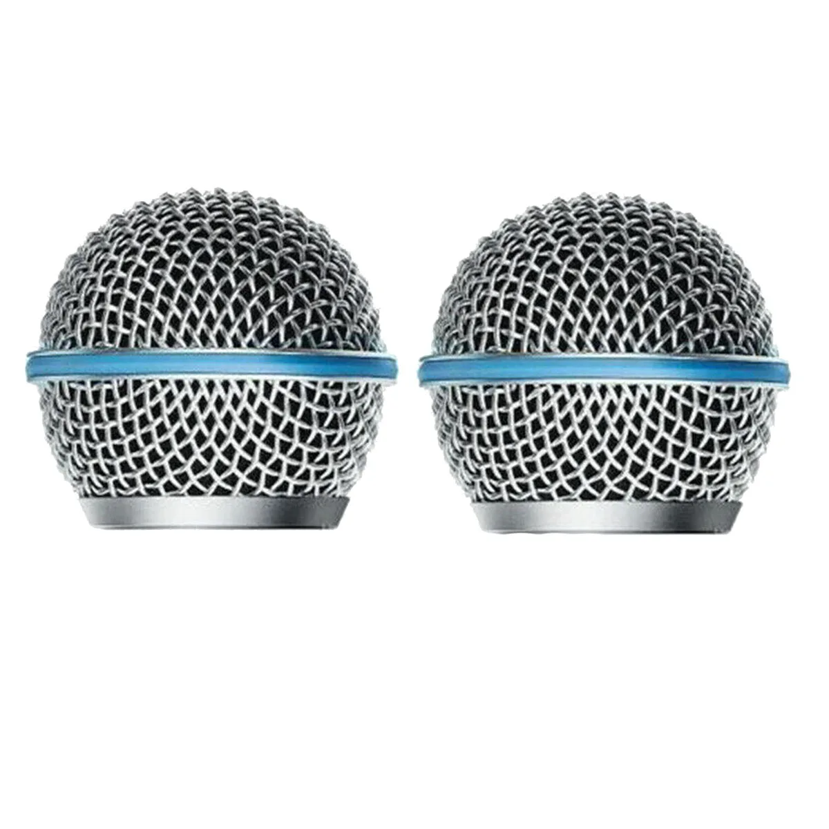 2 Pz Microfono Grill Mic Griglia Per Shure Beta58A Sm58 Pgx24 Slx24