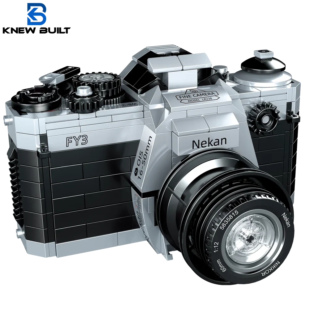 Known Built Retro Digital Camera Model Mini Brick Toys For Boys Adult Assembly Design Block Kit Proiettore Di Raccolta Classica