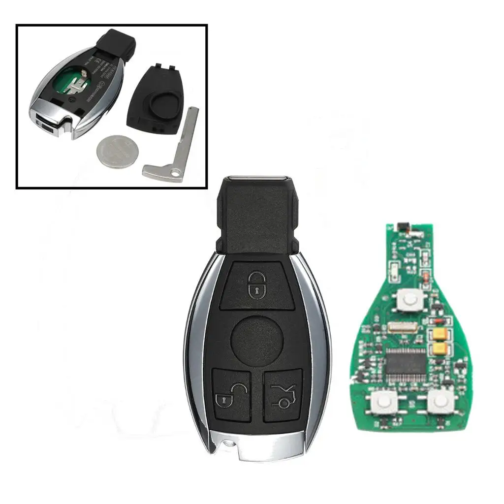 Custodia Smart Key Fob Shell Per Mercedes- A E S G Clk Slk Ml Class 00-17