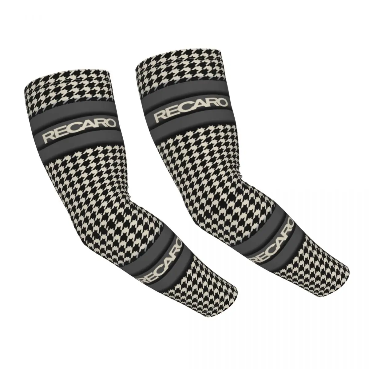 Custom Recaro Pied De Poule Protezione Uv Manicotti Donna Uomo Sport Atletici Tatuaggio Cover Up Per Il Golf