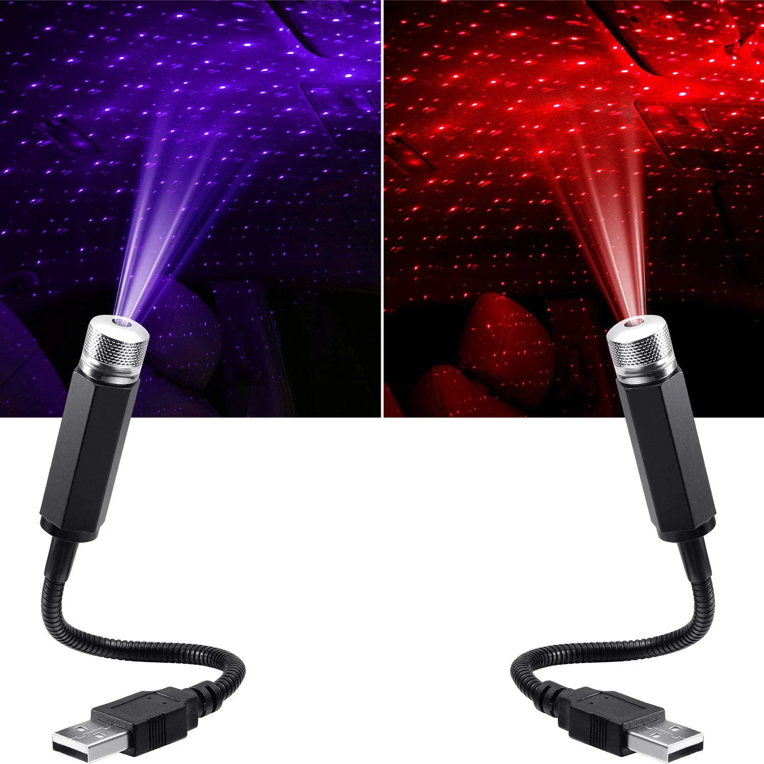 Led Car Roof Atmosphere Star Projector Light Romantic Usb Laser Stage Light Home Party Decorativo Star Ry Light Per Camera Da Letto Dj