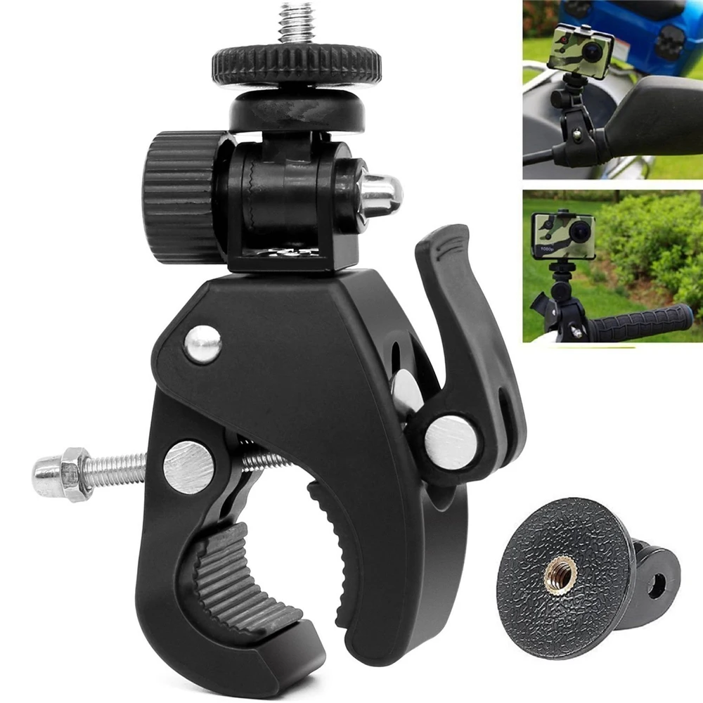 Bike Bicycle Moto Manubrio Morsetto Mount Per Gopro Hero 5 6 4 Sjcam Eken Yi 4K Supporto Per Fotocamera Clip Go Pro Accessorio Per Ciclismo