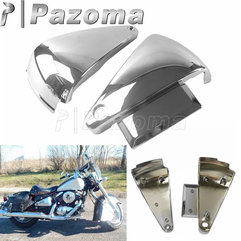 Abs Chrome Side Covers Battery Fairing For Kawasaki Vulcan 400 Vn400 1995-2004 Vulcan 800 Vn800 1995-2006 Motorcycle Accessories