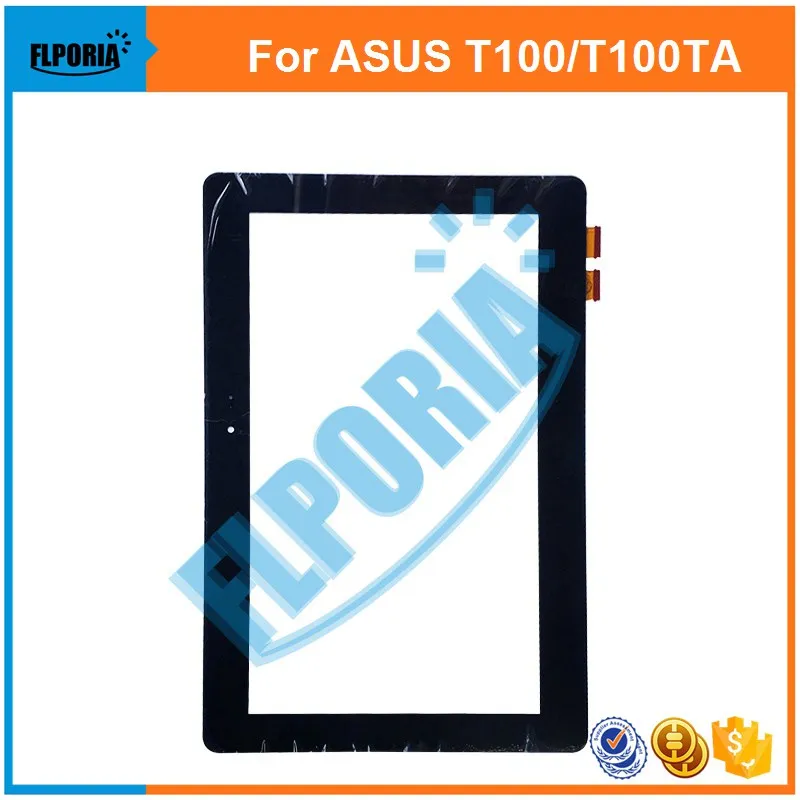 Touch Panel Tablet Da 10.1 ''Pollici Per Asus T100/T100Ta/5490N Con Vetro Frontale Digitalizzatore Touch Screen Flex Giallo/Nero
