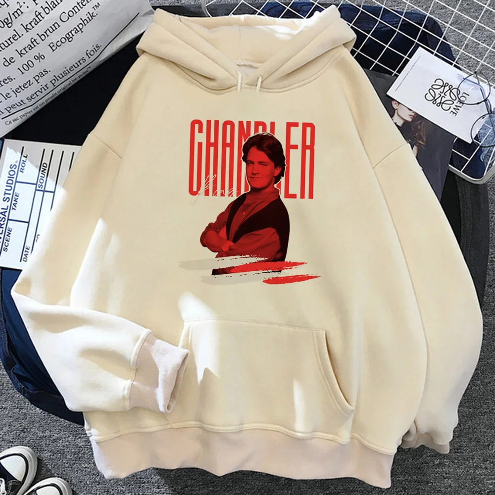 Chandler Bing Felpe Con Cappuccio Donna Manica Lunga Top Streetwear Fleece 2023 Camicia Con Cappuccio Donna Manica Lunga Top Hood