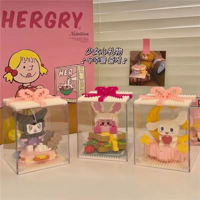 Sanrio Kirby Building Blocks Compatibile Con Lego Minuscole Particelle Puzzle Assemblaggio Toy Girl Heart My Melody Regalo Di Compleanno