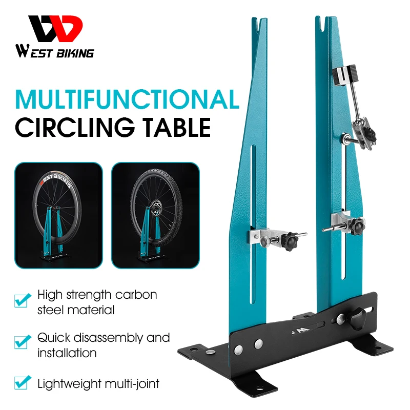 West Biking Pro Wheel Truing Stand Ruota Di Bicicletta Truning Cerchi Supporto Di Correzione Mtb Road Bike Strumento Di Riparazione Del Supporto Di Ca