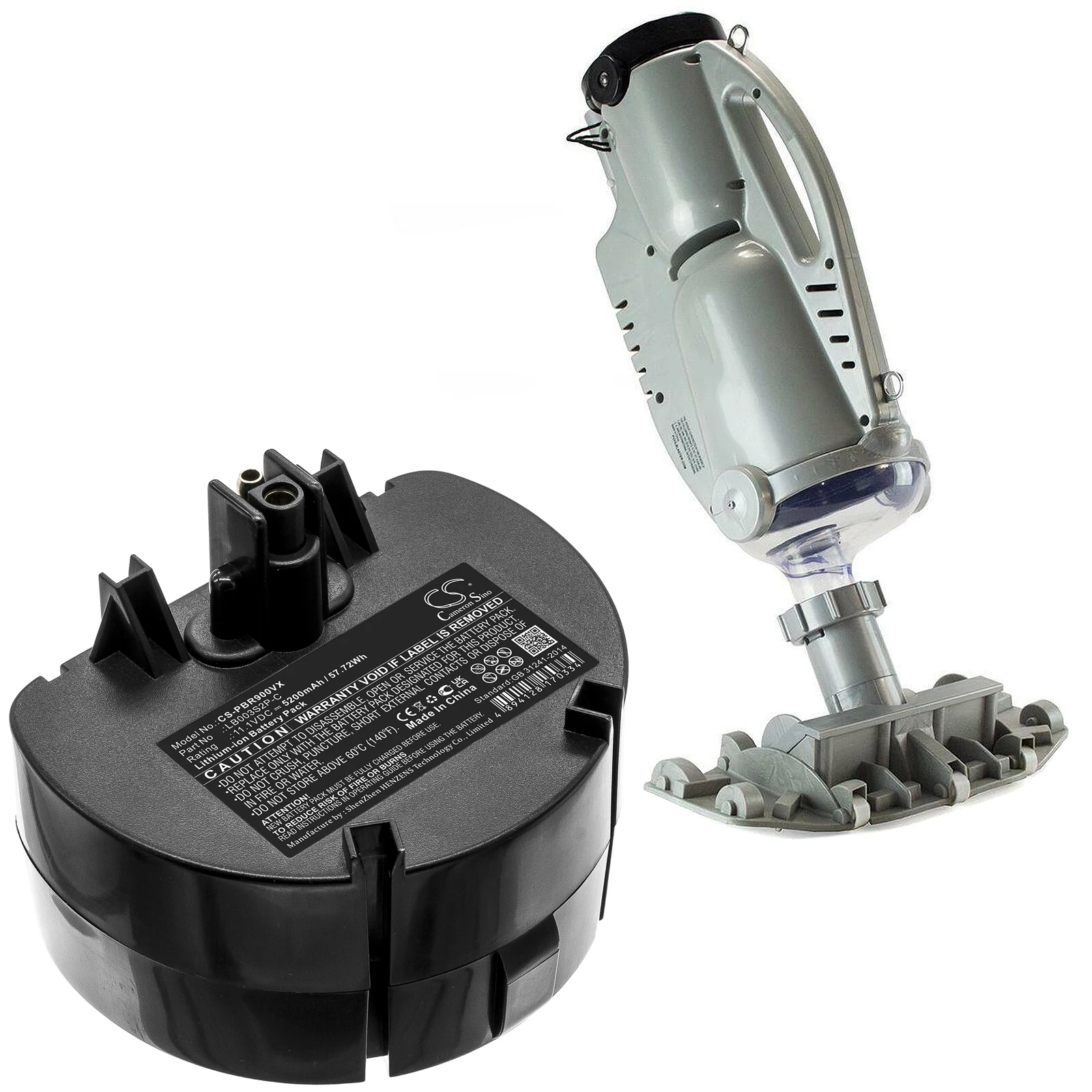 Batteria Cameron Sino 5200Mah Per Water Tech Pool Blaster Pro Precision Li Pro 900 Lb003S2P-C