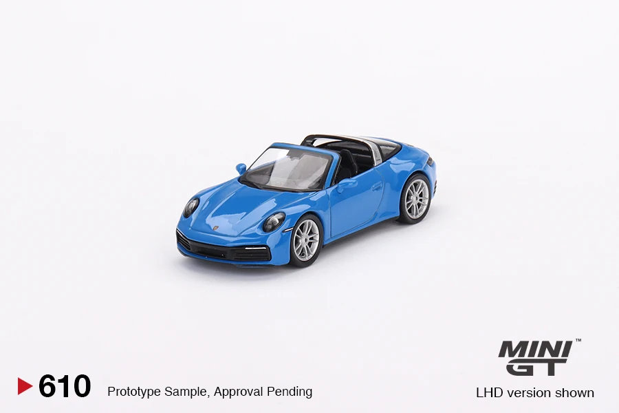 Mini Gt 64 Porsche 911 Targa 4S Shark Blue Mgt00610-Ch Auto Diecast Modello Di Veicolo Giocattolo