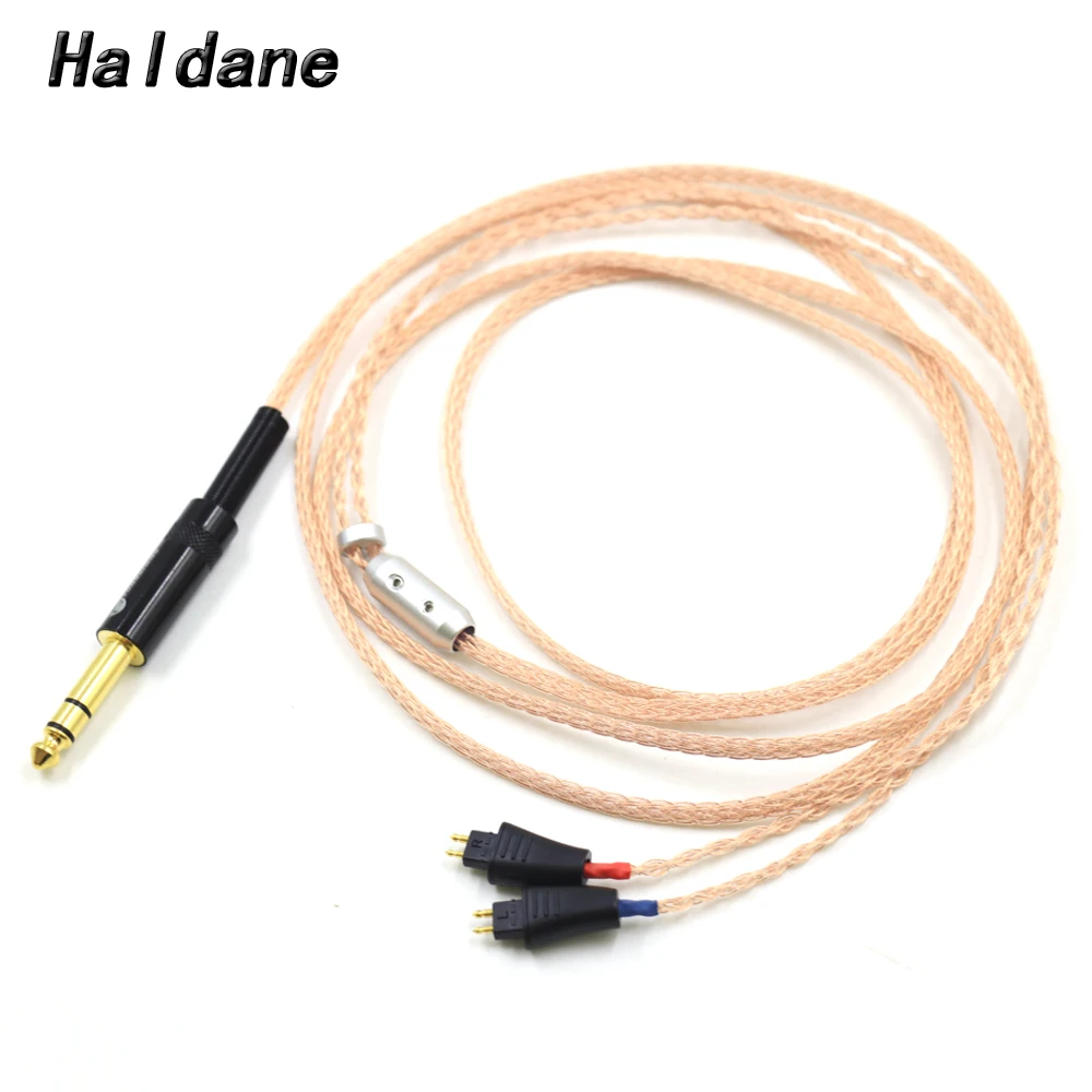Haldane Hifi 16Core Ucdc Aggiornamento Per Cuffie In Rame Puro A Cristallo Singolo Sostituire Il Cavo Per Auricolare Sennheiser Hd700 Hd 700