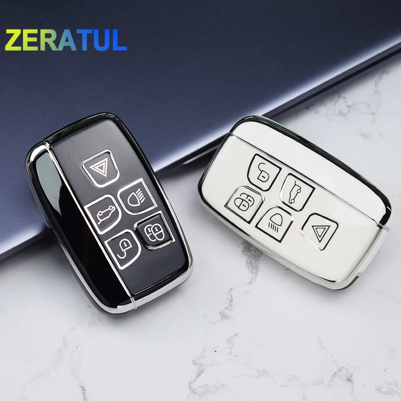 Tpu Car Remote Key Case Cover Holder Per Land Rover Range Rover Sport Evoque Freelander Jaguar Xf Xj Xe Xjl Xf Shell Fob