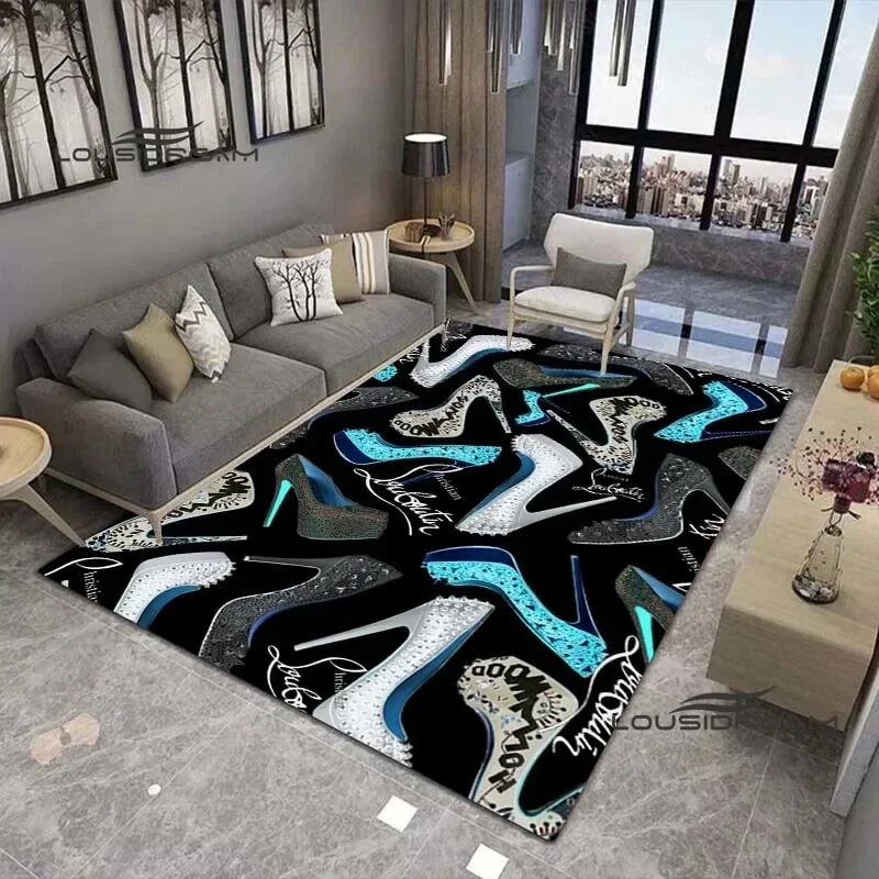 Moda C-Christian Louboutin Tappeto E Tappeti Stampa 3D Decorare Mat Applicabile Al Soggiorno Camera Da Letto Corridoio Tappeto