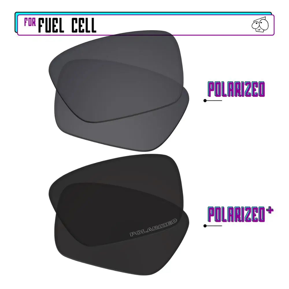 Ezreplace Polarizzati Lenti Di Ricambio Per-Oakley Fuel Cell Occhiali Da Sole-Blackp Plus-Blackirp
