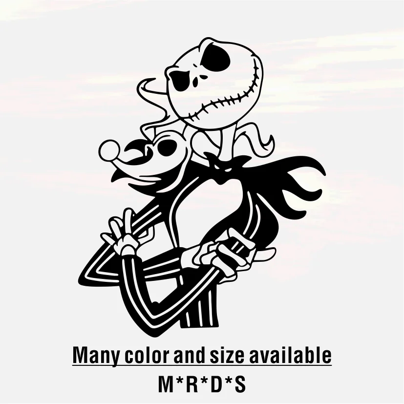 Jack E Sally Vinyl Sticker Car Window Graphic New Decal Jack Sally Decal Laptop Sticker Per La Decorazione Di Macbook