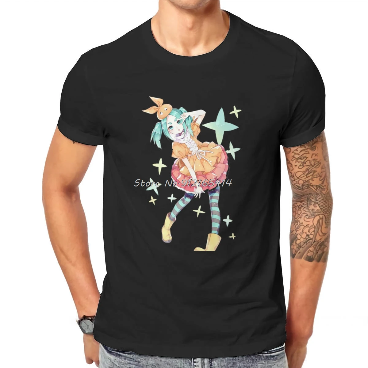 Bakemonogizi Koyomi Romanzo Leggero Giapponese Manga Monogizi Yotsugi Maglietta Kawaii Abbigliamento Vintage Da Uomo Top Maglietta Oversize