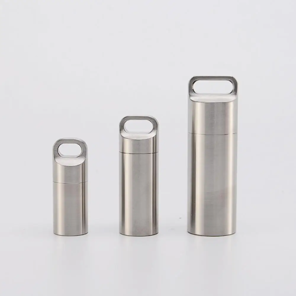 Contenitore Ermetico A Tenuta Stagna Contenitore A Secco Sigillo Bottiglia Custodia Per Pillola Capsula Fob Medicina Di Emergenza Match Cell Battery H