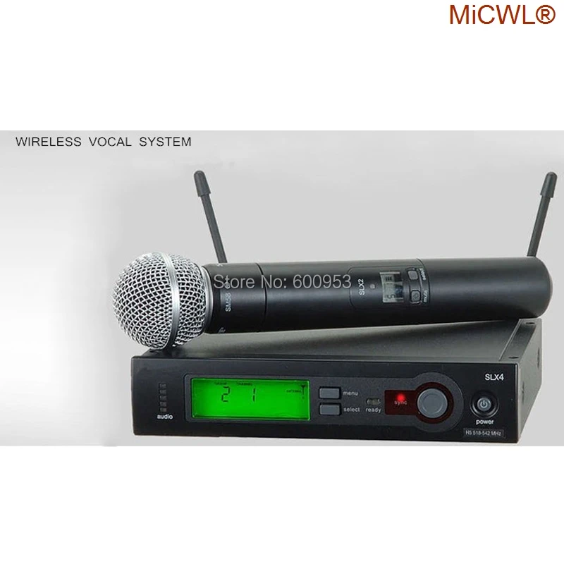 100% Micwl Marca Slx Slx24 Beta58/Sm 58 Uhf Professionale Microfono Senza Fili Sistema Cardioide Sm Beta 58 Palmare Microfone Mic
