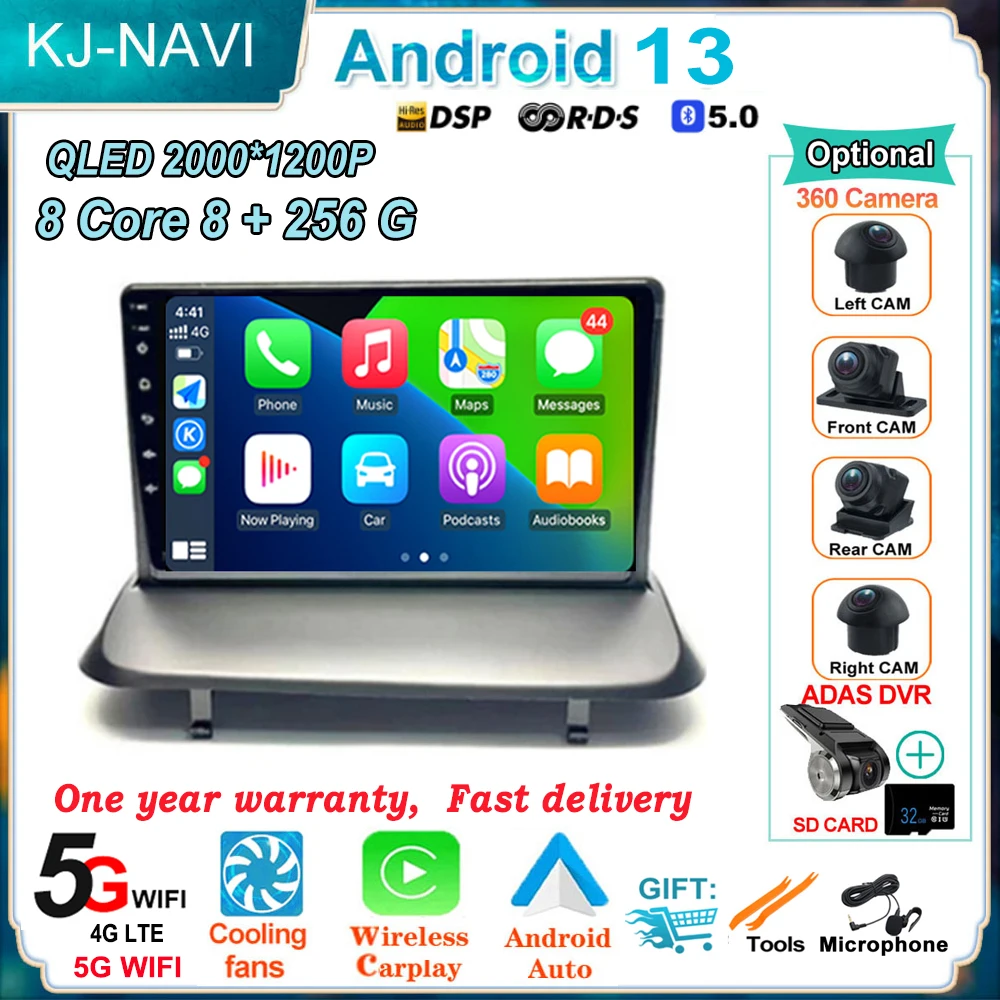 Per Peugeot 5008 3008 2009 - 2015 Android 13 Autoradio Lettore Video Audio Stereo Autoradio Gps Multimedia Wireless Carplay
