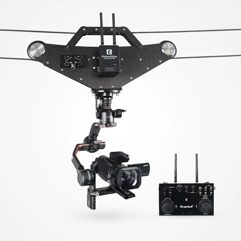 2022 Flycam Fm6 Pro Flyingkitty Cablecam Sistema Di Ripresa Con Base Di Alimentazione Ronin Rs2